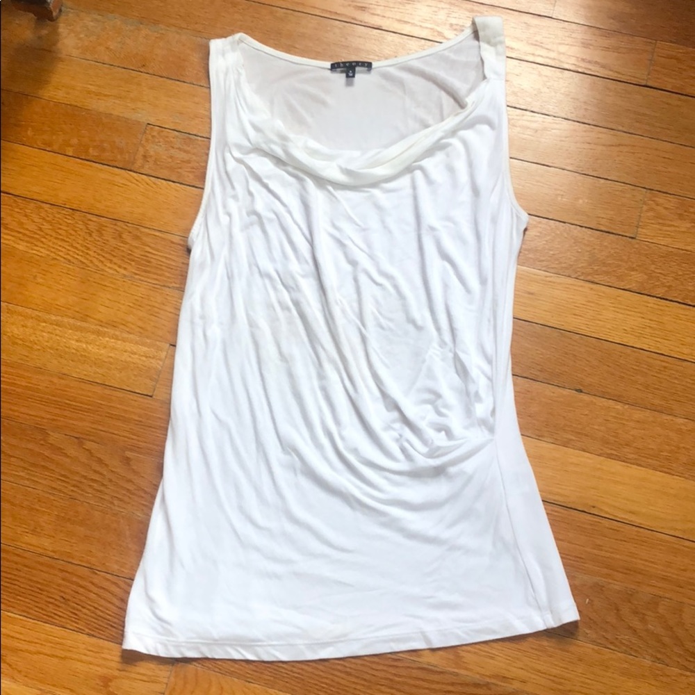 Theory Cowl Neck Tank Top